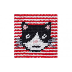 Kit canevas "moï le chat"