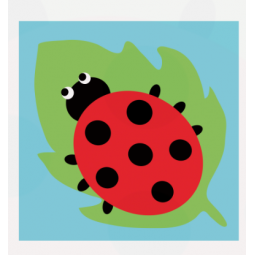 Kit de canevas "La coccinelle"