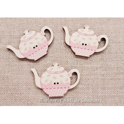 Théière Justine rose