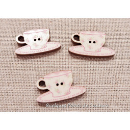 Tasse à café Justine rose