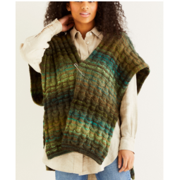 Modèle du poncho col en V...