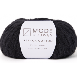 Alpaca cotton "noir" n°010