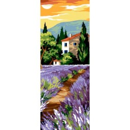 Canevas "Allée aux lavandes"