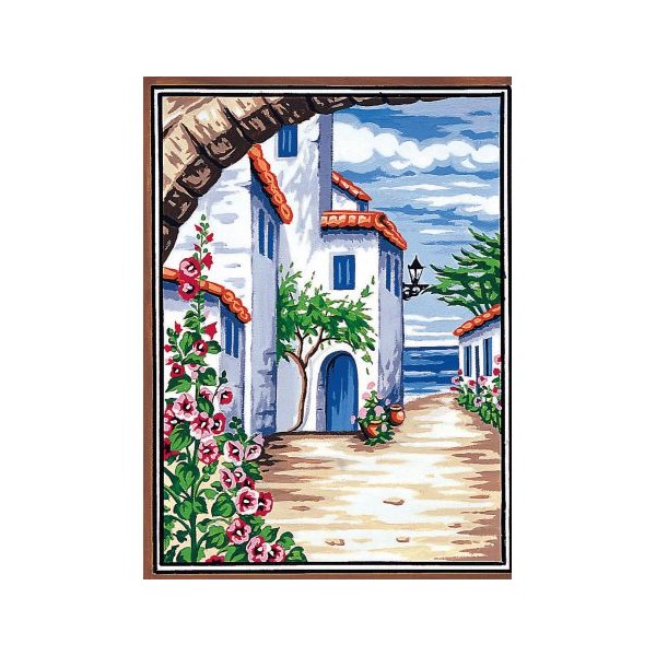 Canevas "au loin, la mer"