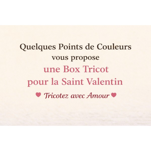 Box tricot de la Saint...