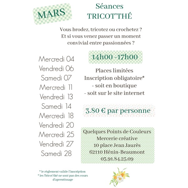 Mercredi 25 mars