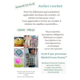 Atelier crochet spécial...