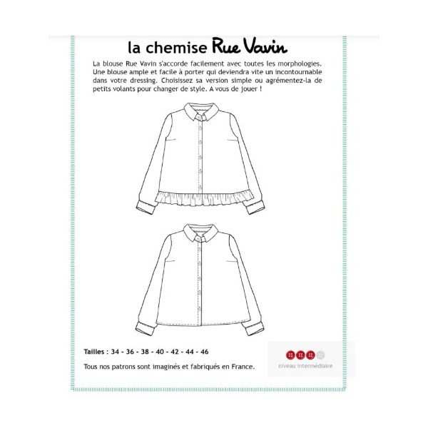 La chemise "Rue Vavin "