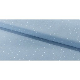 Imprimé pois bleu et blanc...