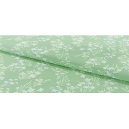 Imprimé fleuri fond vert pâle
