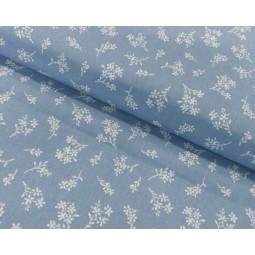 Imprimé bouquet bleu