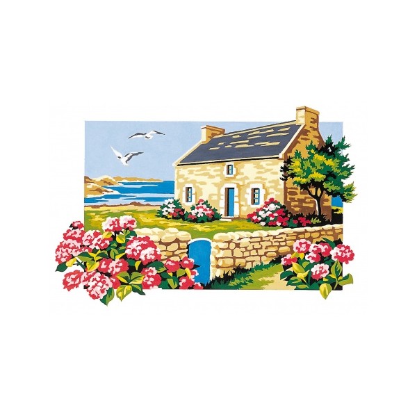 Canevas " Maison bretonne "