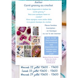 Atelier Carré Granny, châle...