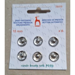 Pressions 13 mm à coudre