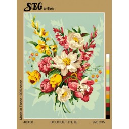 Canevas " bouquet d'été "