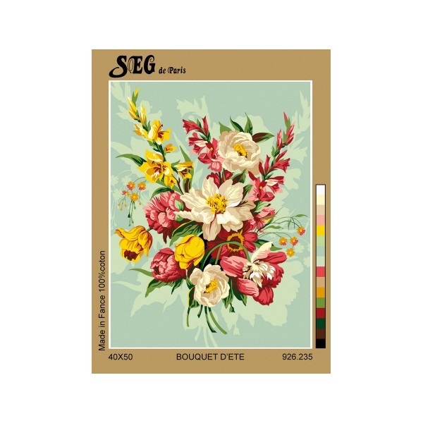 Canevas " bouquet d'été "