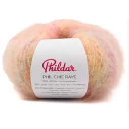 Phil CHIC Rayé imprimé pastel