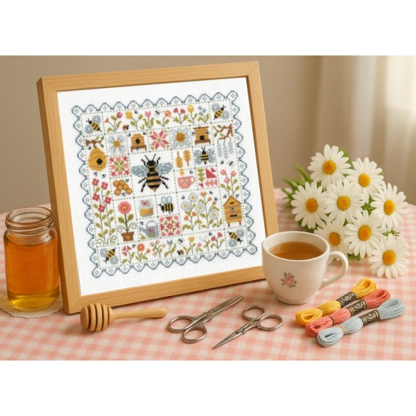 Patchwork aux abeilles