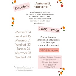 Tricot'thé Octobre