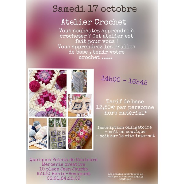 Atelier crochet spécial...